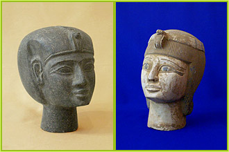 Pharaoh's head, head of a King